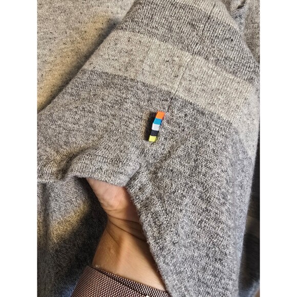 Smartwool Akamina Pocket Two-Tone Gray Wool Blend Sweater  size extra small - Picture 4 of 7
